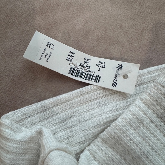 Madewell Ribbed Turtleneck Long-Sleeve Tee • size small • NT768 • NWT - Picture 6 of 15